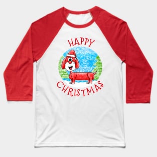 Christmas Dachshund Dog Xmas 2022 Baseball T-Shirt